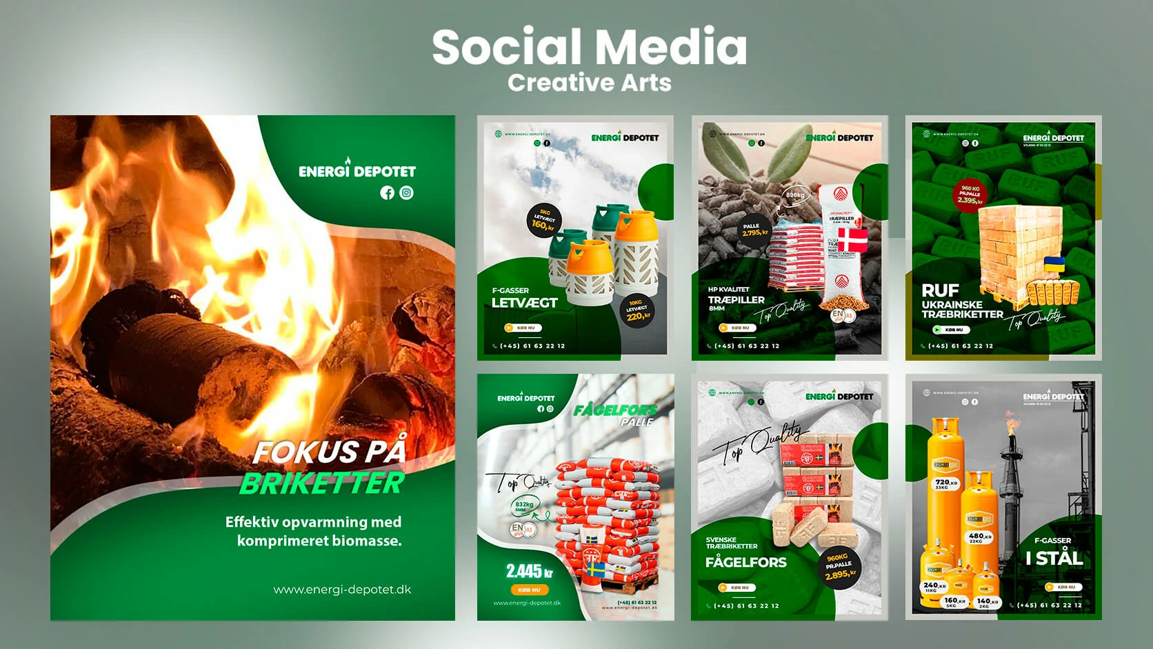 Energi Depotet social media and website content management
