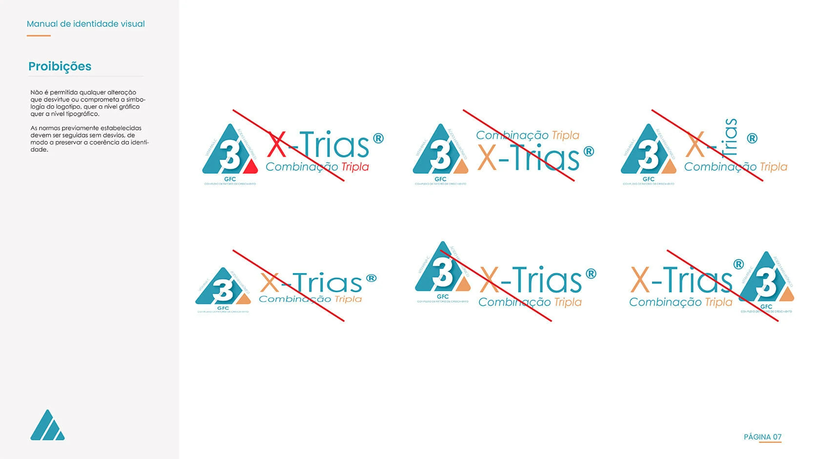 X-Trias incorrect logo usage examples